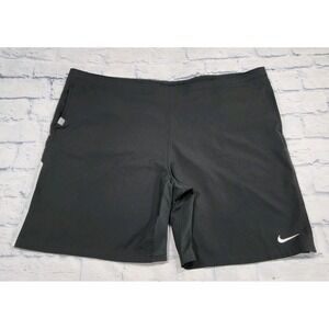 Nike Court MENS SZ XL Tennis Shorts Black 9" DRI-FIT Woven 404701 Zip Pocket